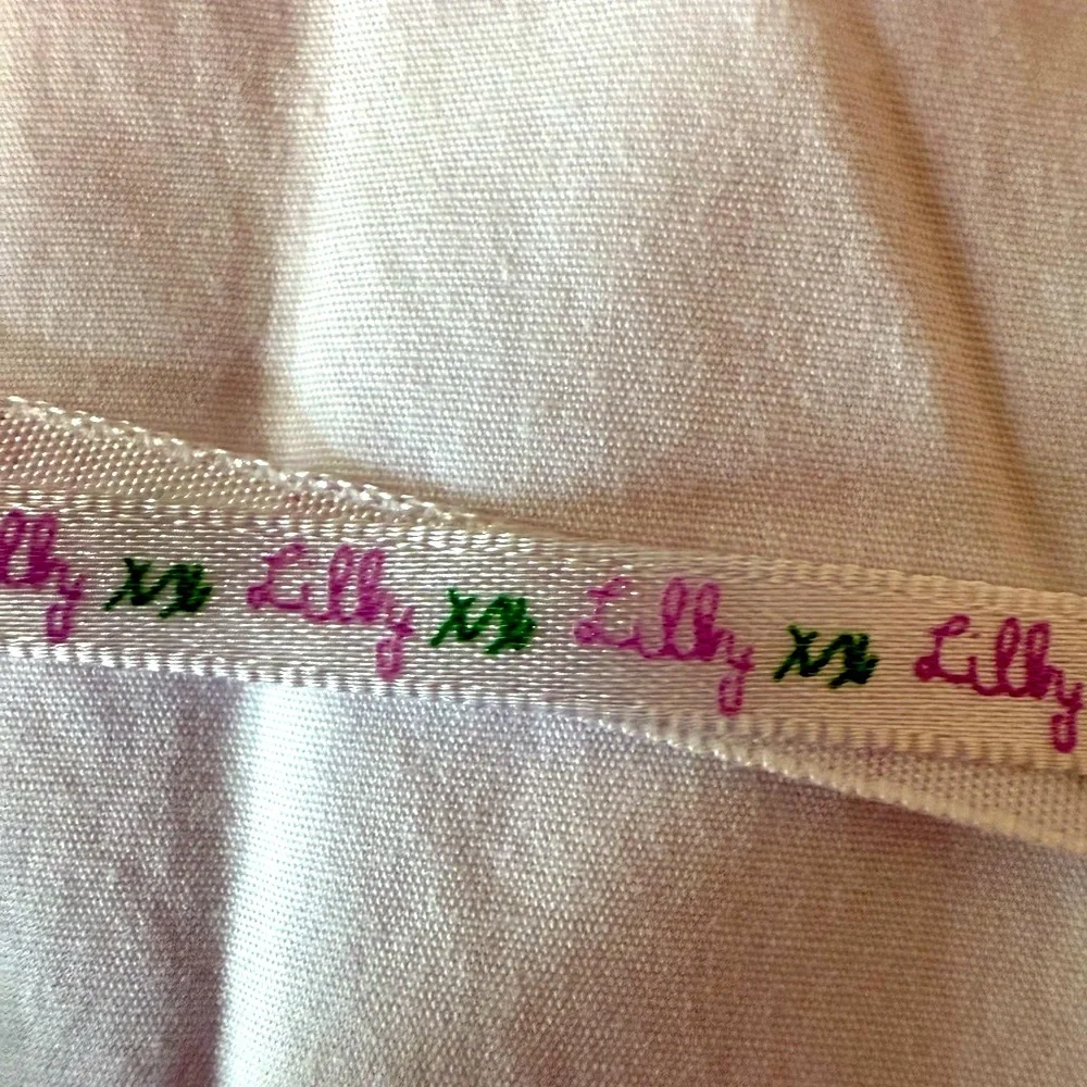 Classic Lilly Pulitzer sundress with a strapless neckline and A-line silhouette
